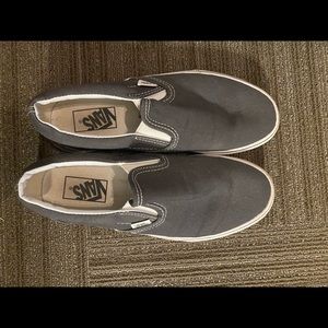 Grey slip on vans